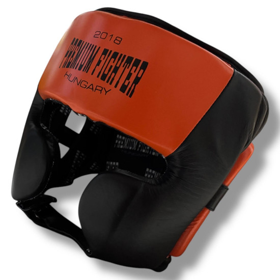 Premium Fighter - Training Fejvédő (fekete/narancs)
